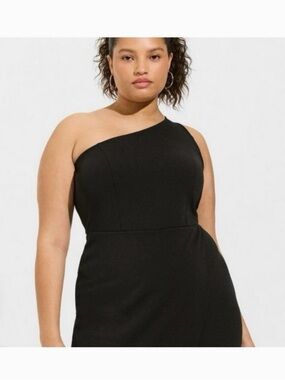 TORRID Crepe One Shoulder
Wrap Skirt Romper